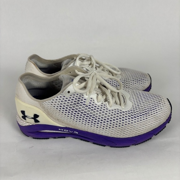 Under Armour, Women’s HOVR, Sonic 4, Running Shoes, White/Purple, size 9.5. - Picture 1 of 12